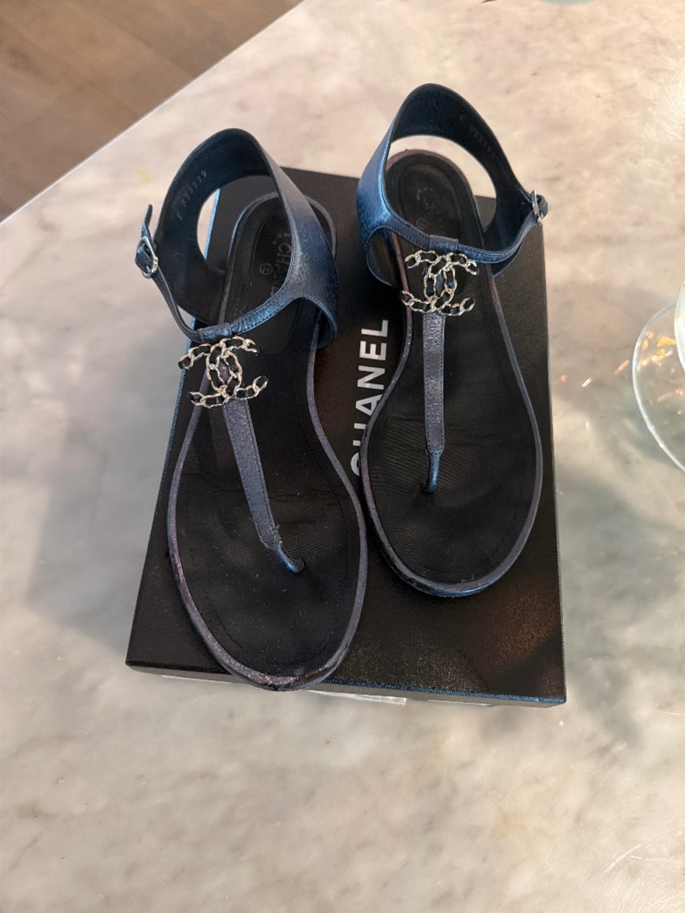 AUTHENTIC CHANEL THONG SANDALS